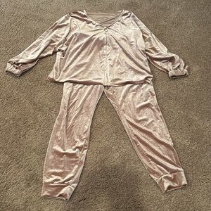 Metallic Gold Tracksuit Set